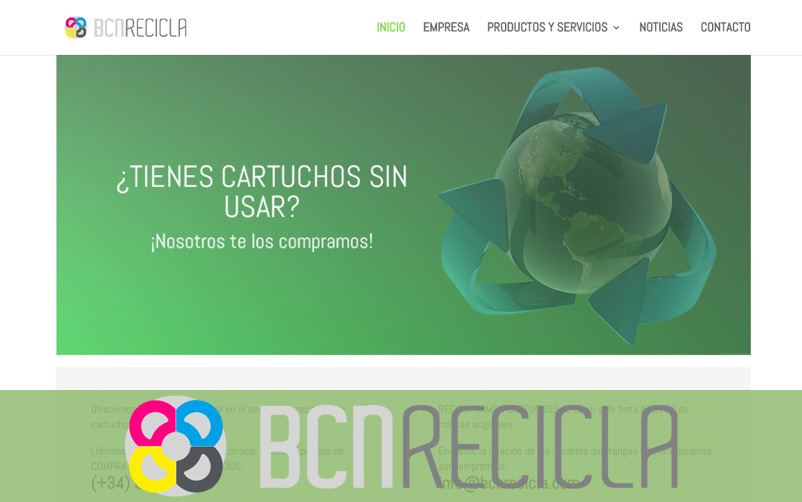 Reciclaje de toners y mucho más en la nueva web de BCNRecicla